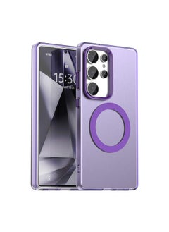 Zaboon For Samsung Galaxy S25 Ultra 5G Candy Magsafe PC Hybrid TPU Phone Case(Purple) 