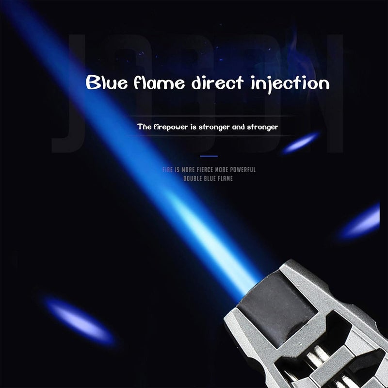 cheekyglo Plasma Lighters, Turbine Torcher, Torch Lighter Jet Flame Solar Beam Torch, Windproof Refillable Butane Lighter for Candle Camping BBQ Kitchen- Butane Not Included (Type B) - Image 2