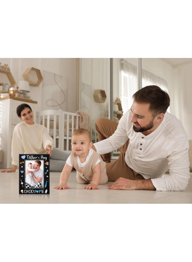 JUESMOS First Father's Day Picture Frame Gifts for New Dad from Daughter Son Baby 4x6 Daddy and Me 1st Fathers Day Photo Frames for Newborn Baby Dad to be First Time Daddy Nursery Decor - Image 3