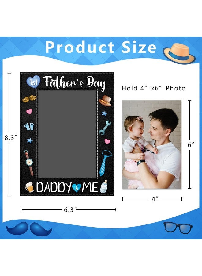 JUESMOS First Father's Day Picture Frame Gifts for New Dad from Daughter Son Baby 4x6 Daddy and Me 1st Fathers Day Photo Frames for Newborn Baby Dad to be First Time Daddy Nursery Decor - Image 4