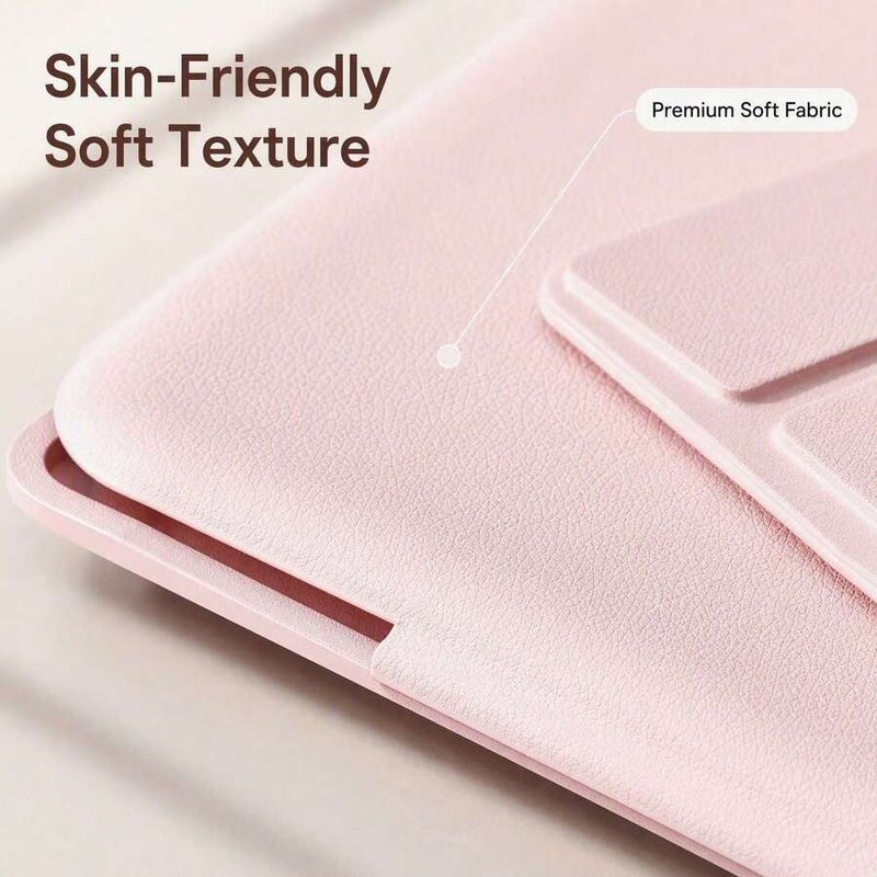 Shein 1Pc Solid Pink Geometric Folding Bracket for iPad Pro 13/11/12.9 & iPad Air 13/11 - Adjustable Multi-Angle Stand, Invisible Flip Style Tablet Cover - Image 3