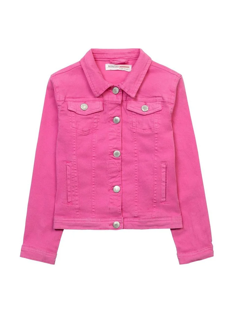 مينوتي Infant Pink Denim Jacket