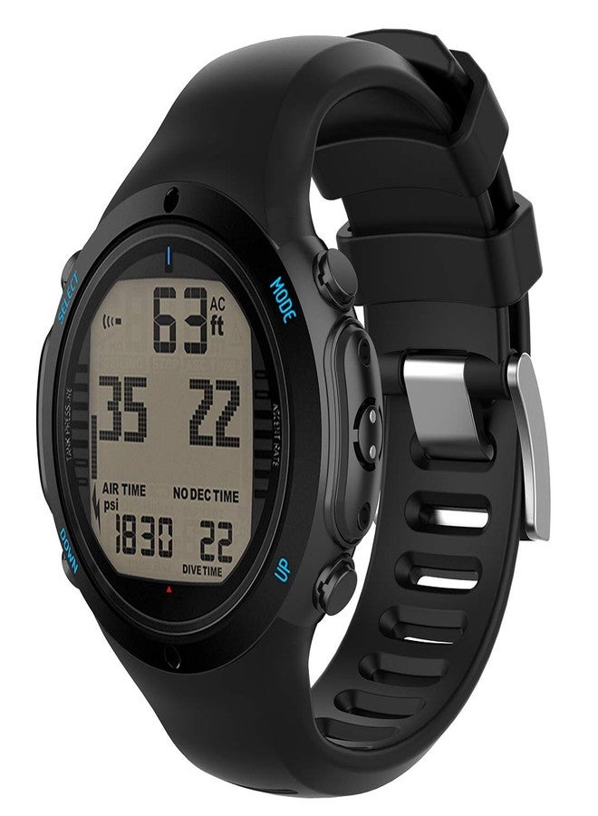 Disscool Replacement Bands for Suunto D6 Dive/D6i NOVO/D6i Zulu,Soft Silicone Strap for Suunto D6 Dive/D6i NOVO/D6i Zulu - Image 2