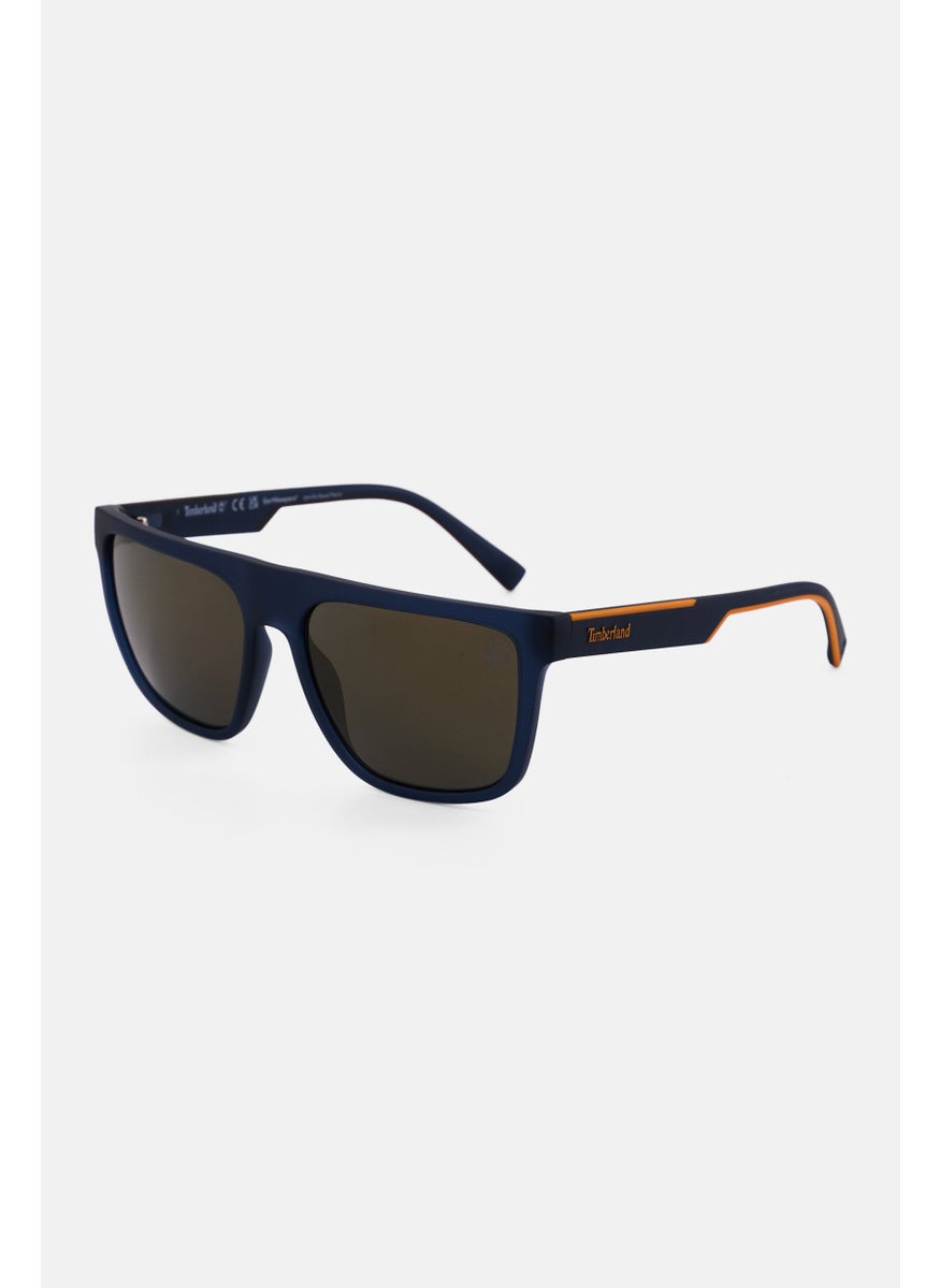 Timberland Men TB9253 Square Sunglasses, Navy  - Image 2