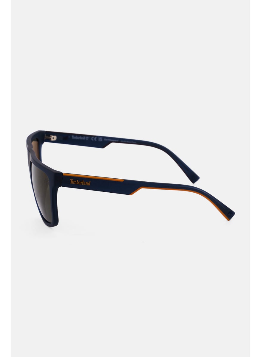 Timberland Men TB9253 Square Sunglasses, Navy  - Image 3