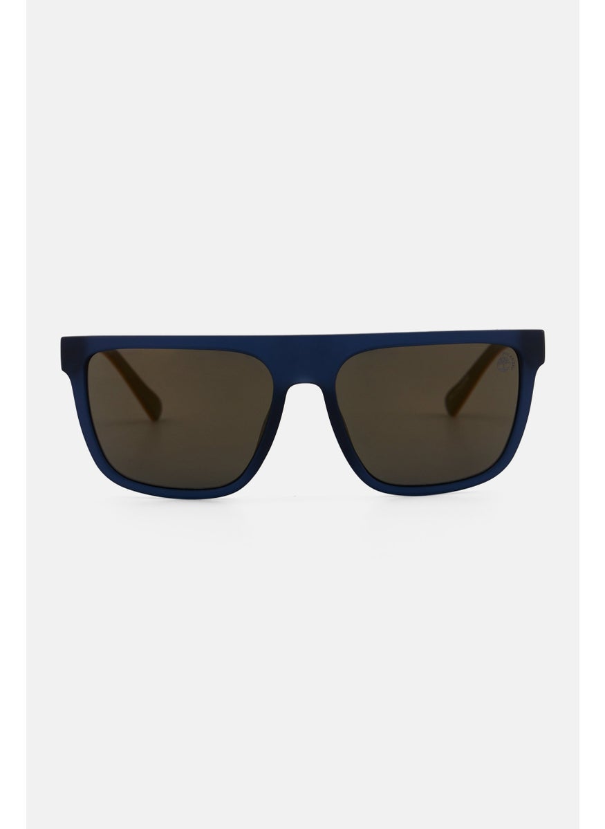 Timberland Men TB9253 Square Sunglasses, Navy  - Image 1