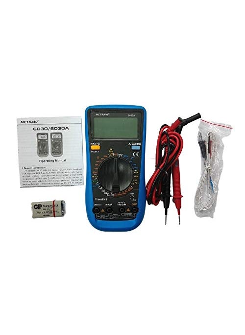 METRAVI Metravi 6030A Digital TRMS Multimeter 6000 Counts with Backlit LCD overload protection  - Image 3