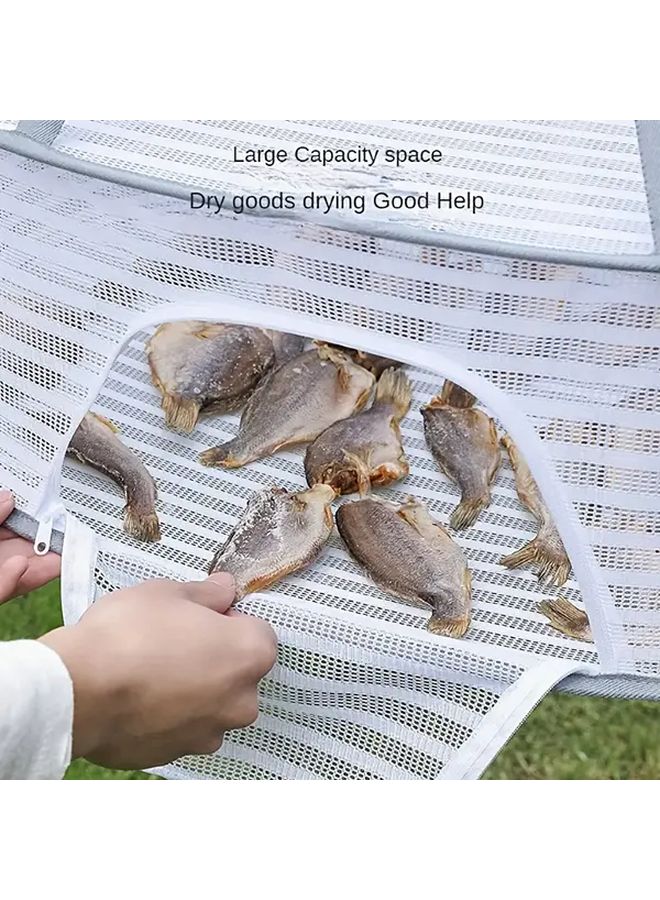 Medium One Floor 3 Tier Herb Drying Rack Collapsible Mesh For Air Drying Food Vegetables Plants - Image 4