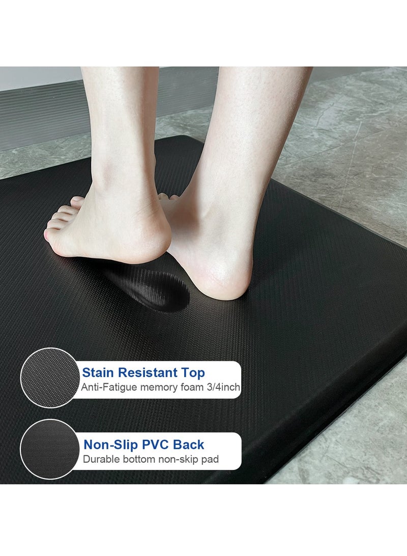 Thick Anti Fatigue Kitchen Mat, Thick Non Slip Kitchen Rug for Standing, Waterproof Standing Desk Mat, Cushioned Comfort Floor Mat for Office, Home, Desk  - Image 4