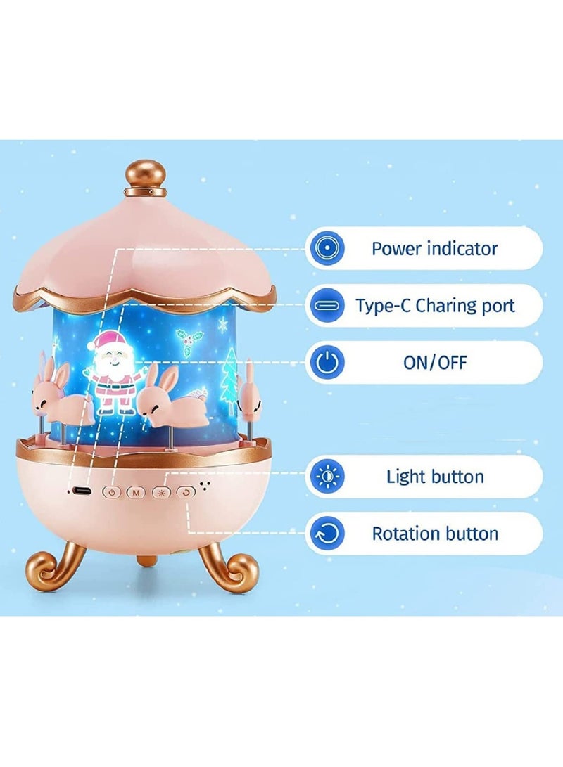 Shopit Night Lights Starry Sky Projector for Kids Room, Galaxy Projector Rabbits 5 Film, Baby Night Light Projector,USB Cable, 360 Rotating Kids Night Light for Bedroom,Night Light - Image 5