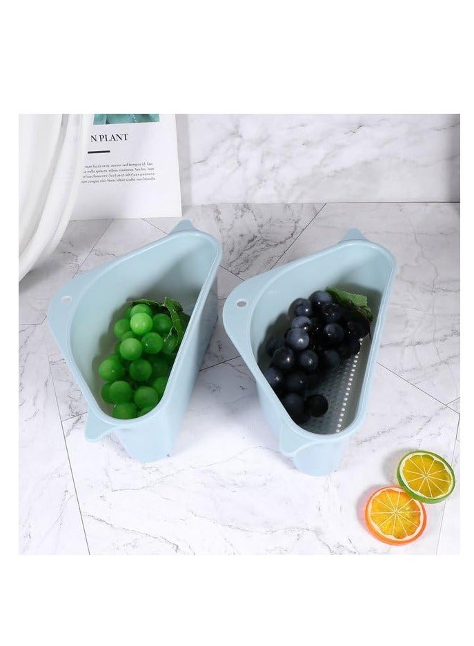 Reko Sink Basket Strainer, 2 Piece Multifunctional Drain Sink Drain Basket  - Image 3
