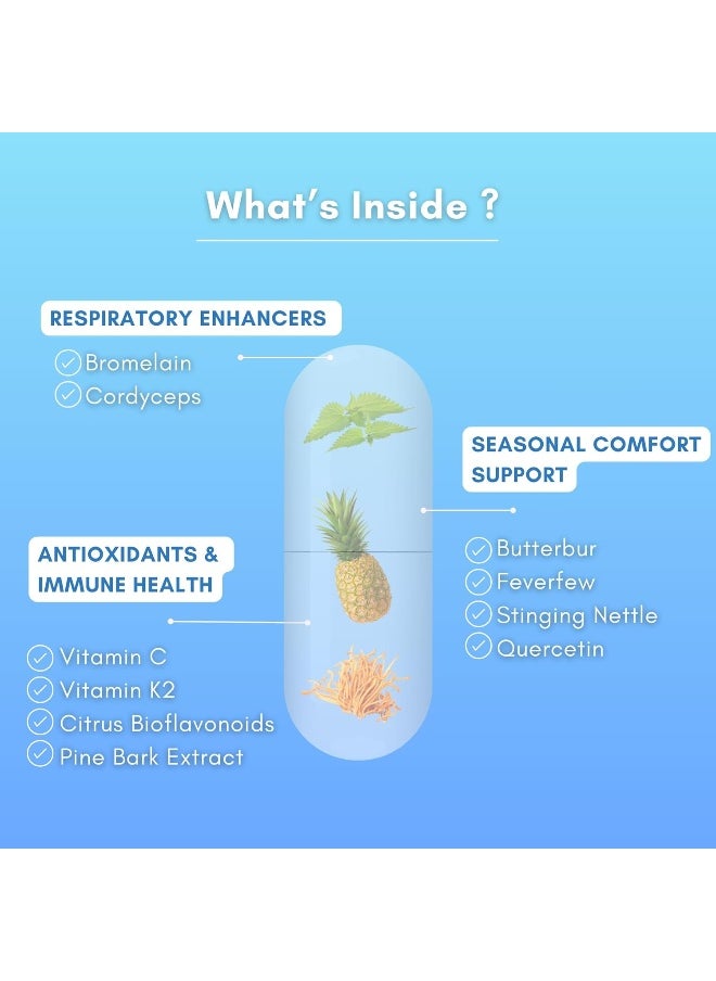 NutriONN - NutriONN Lung Cleanse - Powerful Lung Detox Program - 100% Vegetable Based - Great for Smokers - Supports Respiratory Health - Helps Reduce The Production of Mucus - Promotes Comfortable Breathing - Image 1
