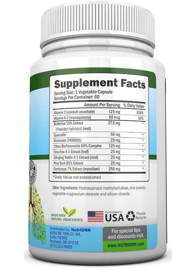 NutriONN - NutriONN Lung Cleanse - Powerful Lung Detox Program - 100% Vegetable Based - Great for Smokers - Supports Respiratory Health - Helps Reduce The Production of Mucus - Promotes Comfortable Breathing - Image 1