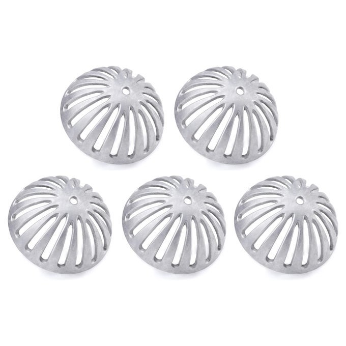 FLOOR SINK STRAINER FLOOR DRAIN STRAINER HEAVY DUTY ALUMINUM DOME DRAIN COVER FLOOR DRAIN COVER FOR RESTAURANT HOME GARDEN KITCHEN BAR BUFFET OR FOOD SERVICE 512 W X 214H5PCS