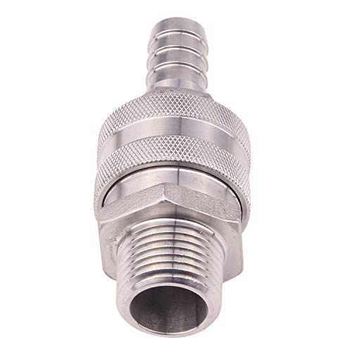 DERNORD Stainless Steel Quick Disconnect Set - Beer Brewing Connector Kit (Barb Male/MPT Female(Pack of 2)) - Image 4