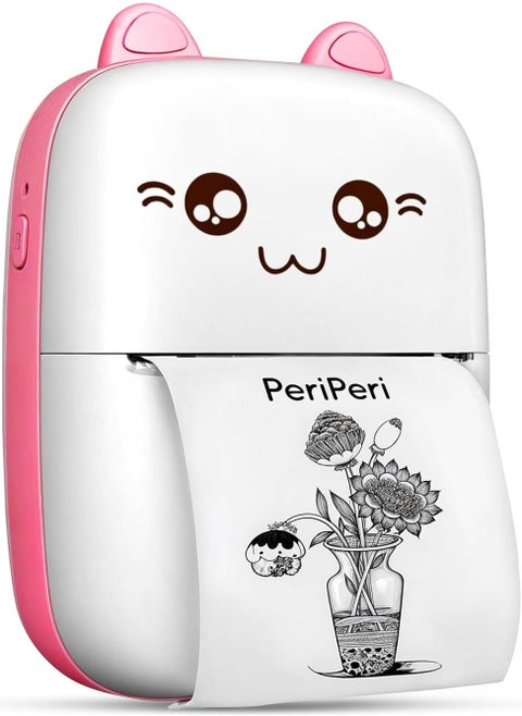 Mini portable pocket printer wireless bluetooth thermal printer with thermal printing paper