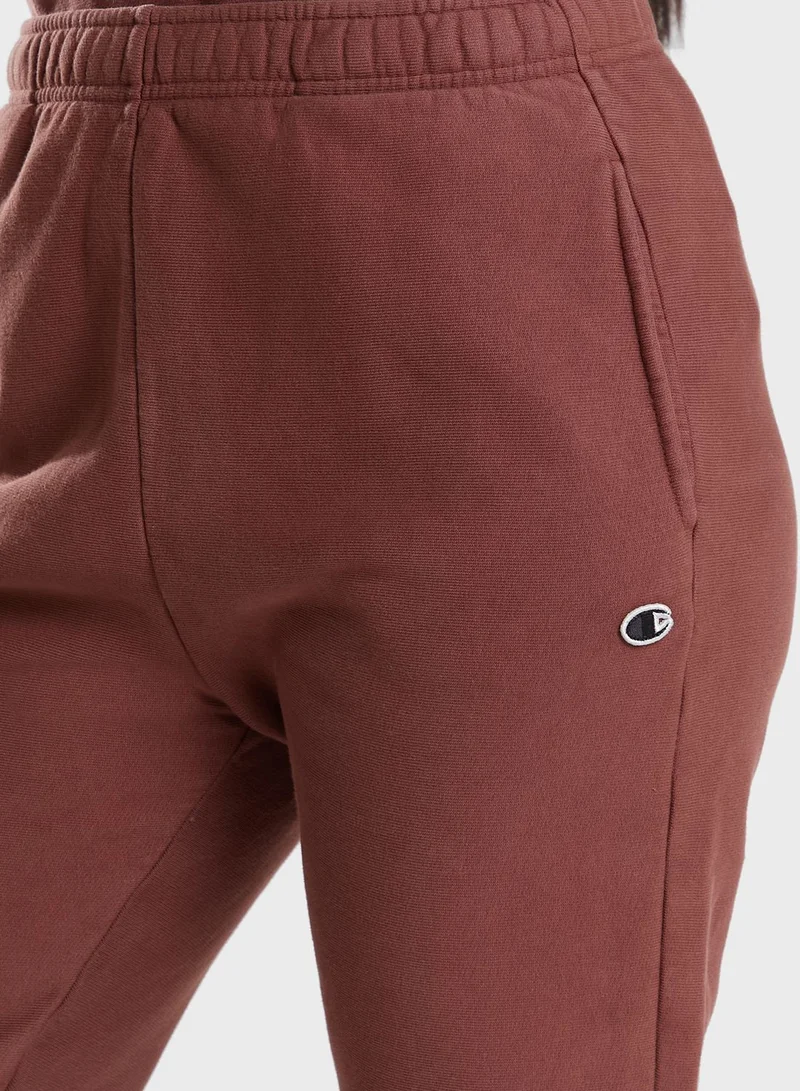 Champion Logo Cuffed Sweatpants