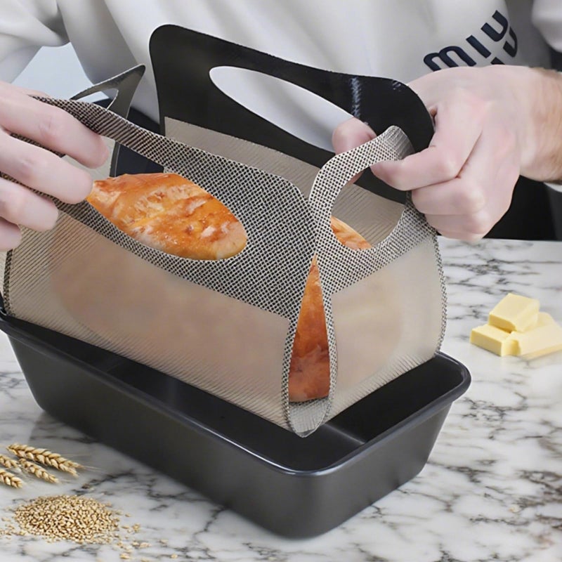Reusable Silicone Bread Loaf Pan Liners 2 Pcs Non Stick Easy Clean Heat Resistant - Image 4