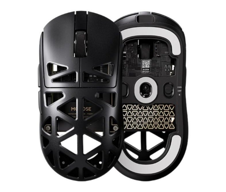 MCHOSE A7X Ultra 53g Magnesium Alloy Wireless Gaming Mouse – PAW3950 TI Sensor 42,000 DPI, 8000Hz Polling Rate, Tri-Mode (2.4G/BT/USB-C), 500mAh Battery, Omron Optical Switches, 750 IPS, 50G Acceleration – Ultra-Lightweight Esports Mouse, Black | MC-A7X-2 - Image 4