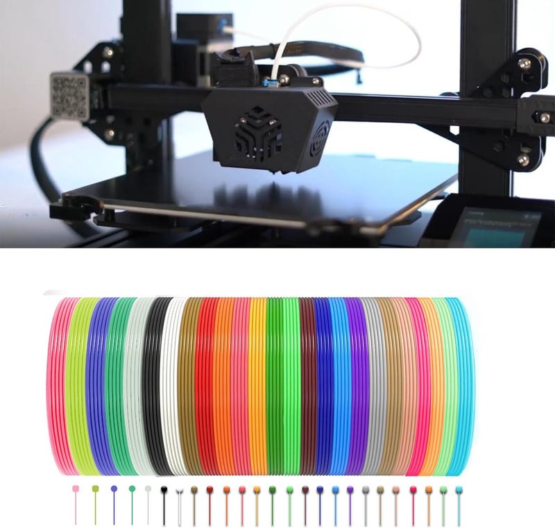 3D Pen Filament Refills 20 Colors Filament PCL 1.75mm Smooth Printing Refills Accessories Vacuum Packed - Image 2