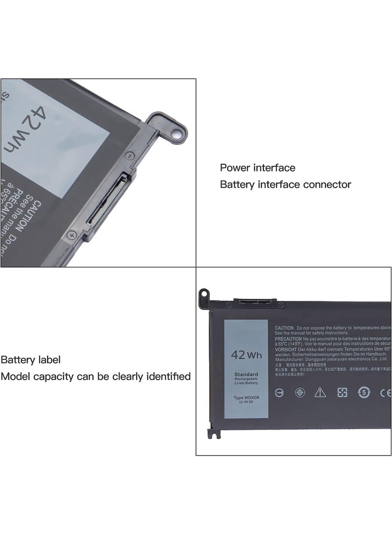 Terabyte Battery for 13 5368 5378 5379 7368 7378 14-7460 15 3583 3793 5565 5567 5570 5575 5568 5578 7566 0 7570 7579 7569 17 5765 5767 5770 5775 7378 7460 7580 17 5765, - Image 2