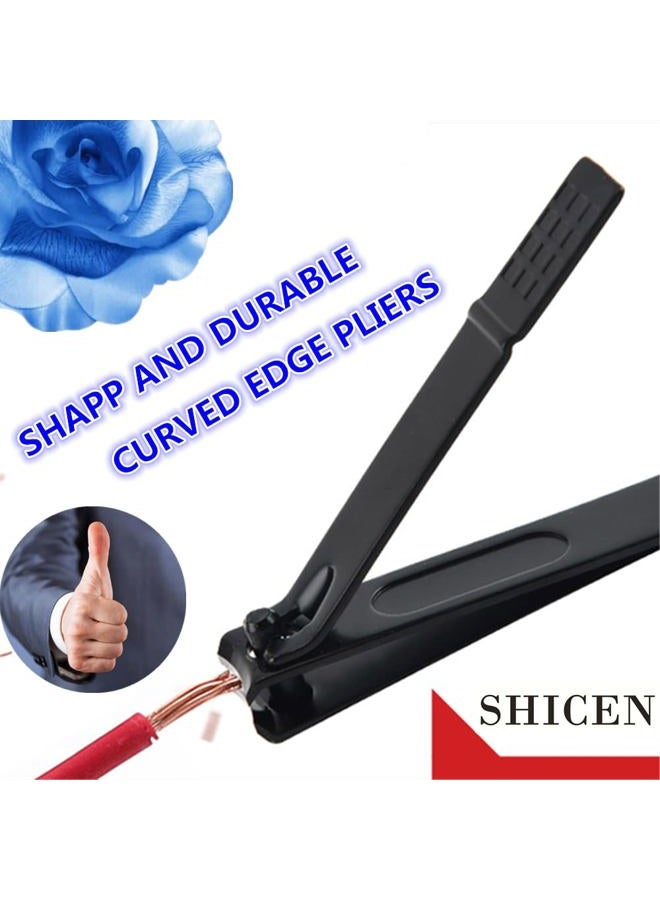 SHICEN Manicure Set, Professional Men/Women Nail Clippers Kit 4PCS， Stainless Steel Nail Cutter Care Tools Professional Grooming Kits, PU Leather Travel Case(black) - Image 4