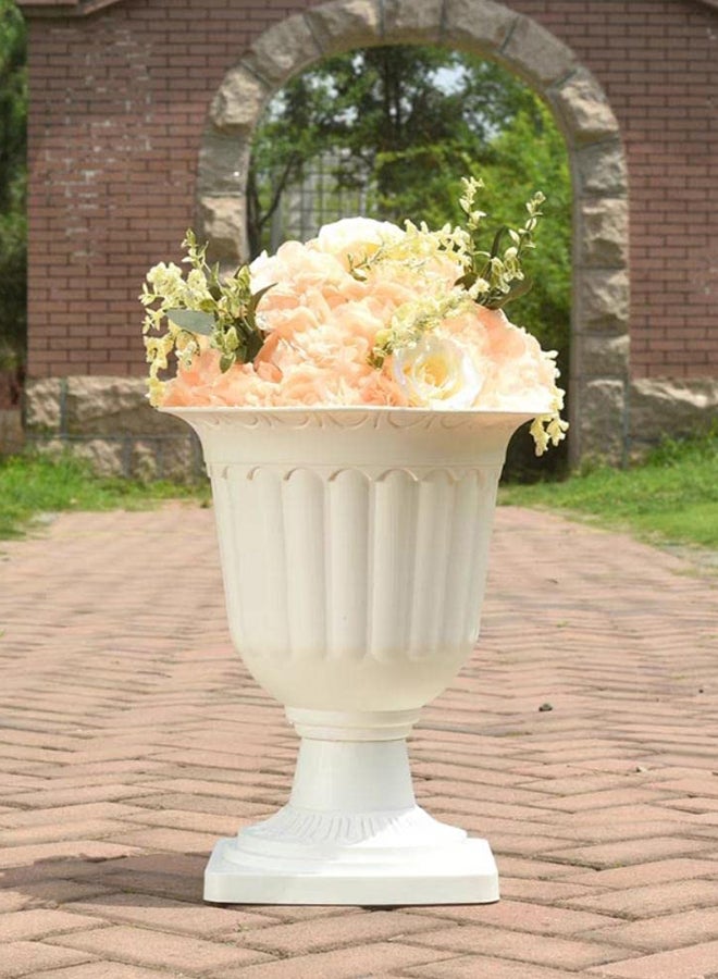 HOME TASTE Hometaste Modern Decorative Plastic Plant Pots Vase Planter Pots For Garden Decor Decorative Garden Pots Plastic Plant Flower Seedlings Nursery Pot Flower Plant Container (Small Flower Pot) 