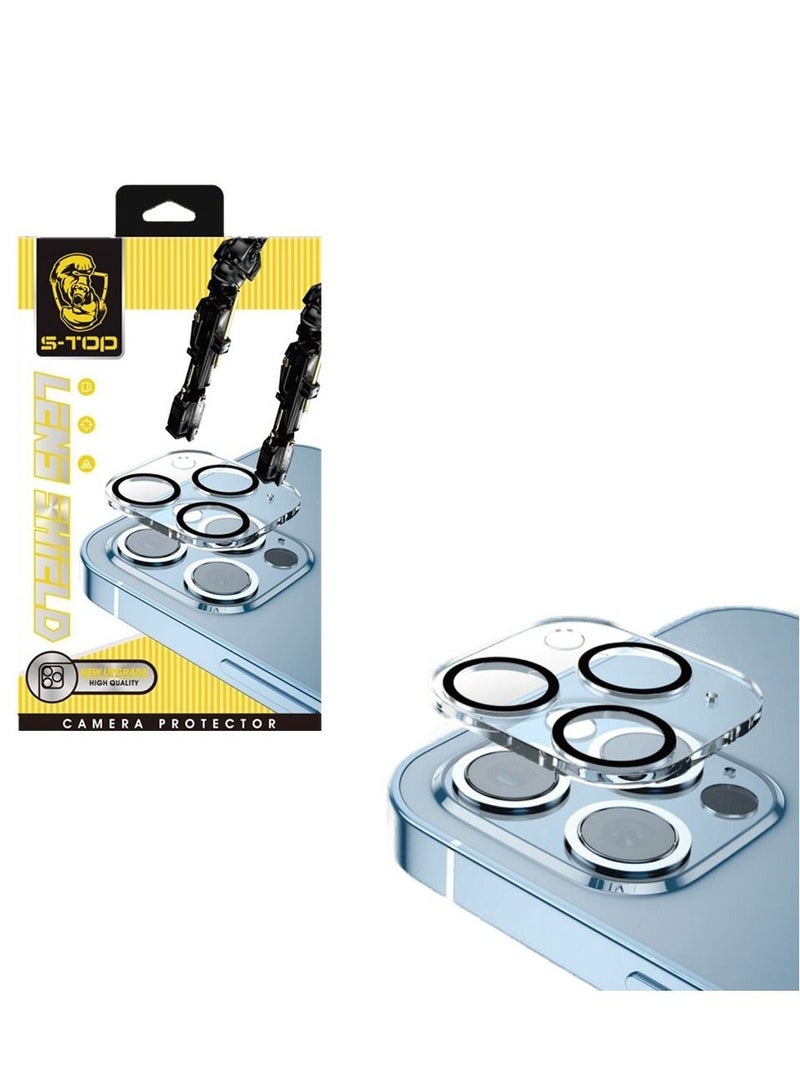 اس-توب غطاء حماية واقٍ لعدسات الكاميرا من الزجاج لآيفون 15 بلس - Image 1