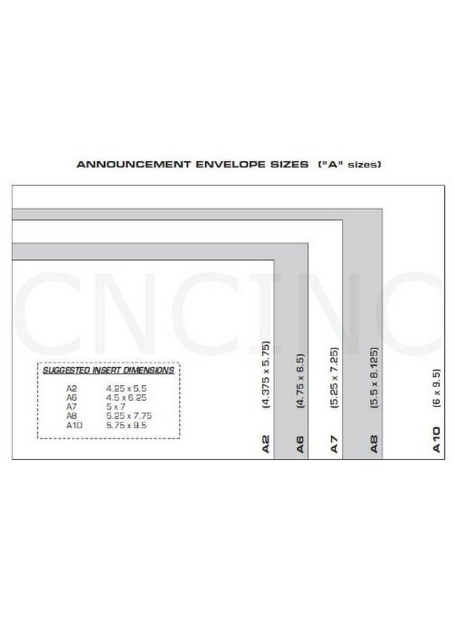 CNC INC 500 White A6 (4 3/4 X 6 1/2) Fits 4X6 Invitation Photo Wedding Announcement Envelopes - Image 2
