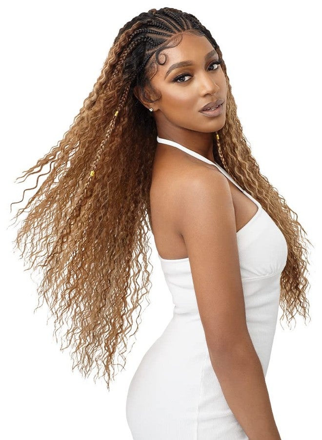 Outre 13x4 Hand Tied Lace Frontal Wig - STITCH BRAID RIPPLE WAVE 30" (1) - Image 5