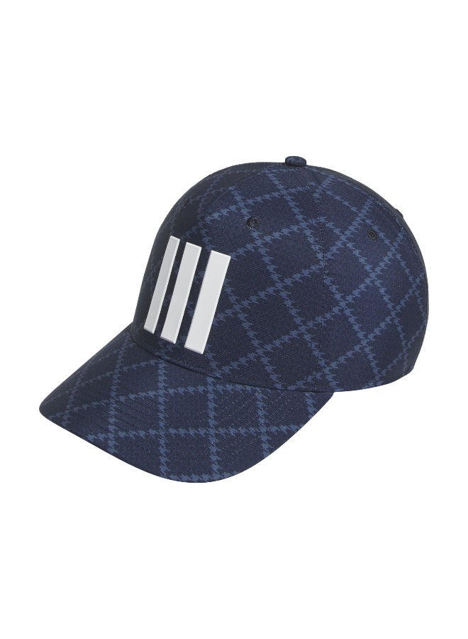 Adidas 3 Strp Tour Prt Blue Golf Cap For Men Men (M/L)  - Image 1