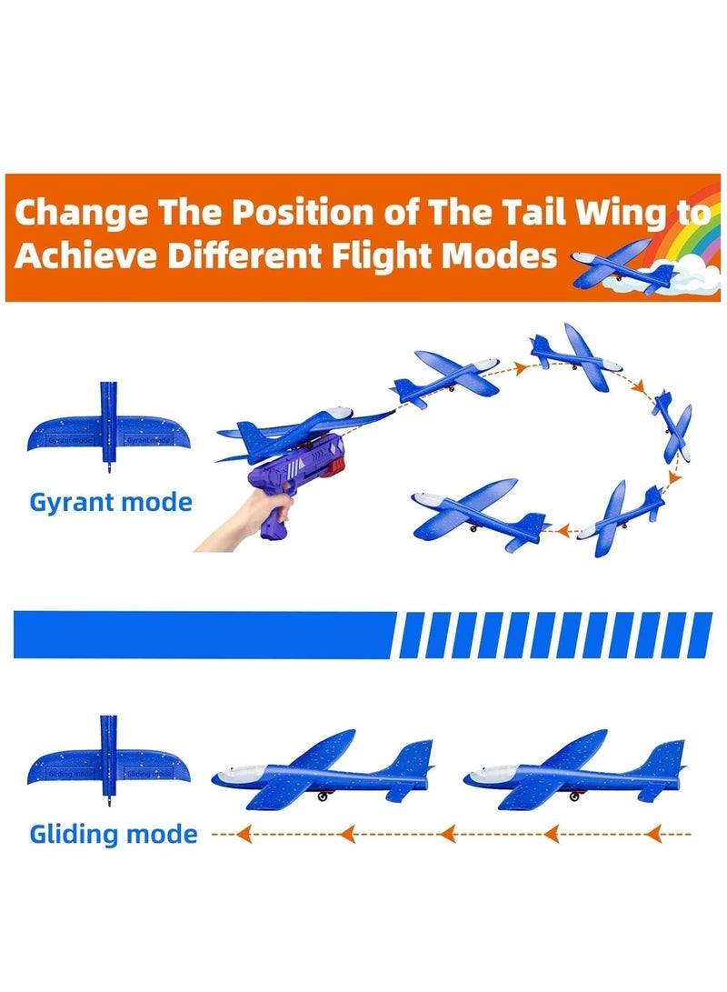 ARGT طائرة هليكوبتر فوم LED، لعبة طائرة تطلق 12.6" للأطفال، هدية لعبة خارجية للأولاد والبنات من 3-12 سنة، هدايا حفلات، طيران عالي السرعة، آمنة ومتينة، وضعان مع أضواء ليلية - Image 5