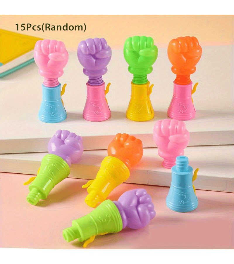Creative Ejection Fist Toy 15 Pcs Birthday Party Favors Christmas Halloween Surprise Gifts Pinata School Prizes Holiday Giveaways - Image 1