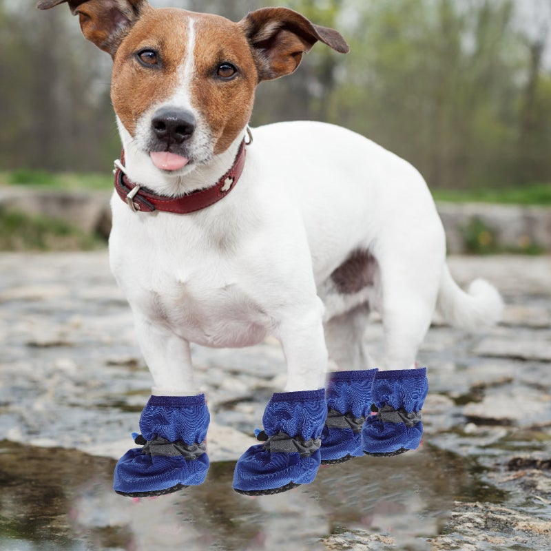 3 Sets of Pet Rainshoes Dog Boots Thickened Dog Rain Shoes Pet Supplies - Image 3