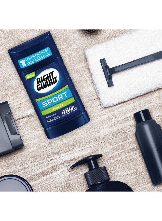 Right Guard Right Guard Sport Antiperspirant Up To 48HR, Fresh, 2.6 Oz (Pack of 6) - Image 4