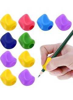 10 Pcs Pencil Grips Soft Silicone Pencil Holders Handwriting Posture Correction Finger Grip For Kids Universal Handwriting Corrector Grip For Preschoolers Writing Aid Ergonomic Writing Aid