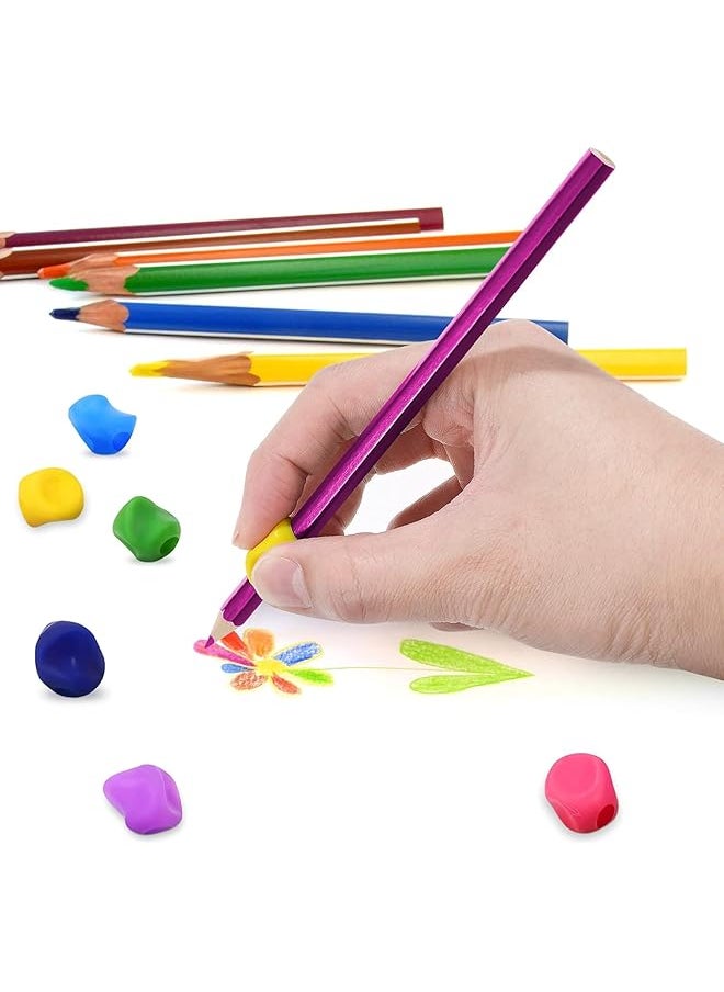 erorex - 10 Pcs Pencil Grips Soft Silicone Pencil Holders Handwriting Posture Correction Finger Grip For Kids Universal Handwriting Corrector Grip For Preschoolers Writing Aid Ergonomic Writing Aid - Image 1