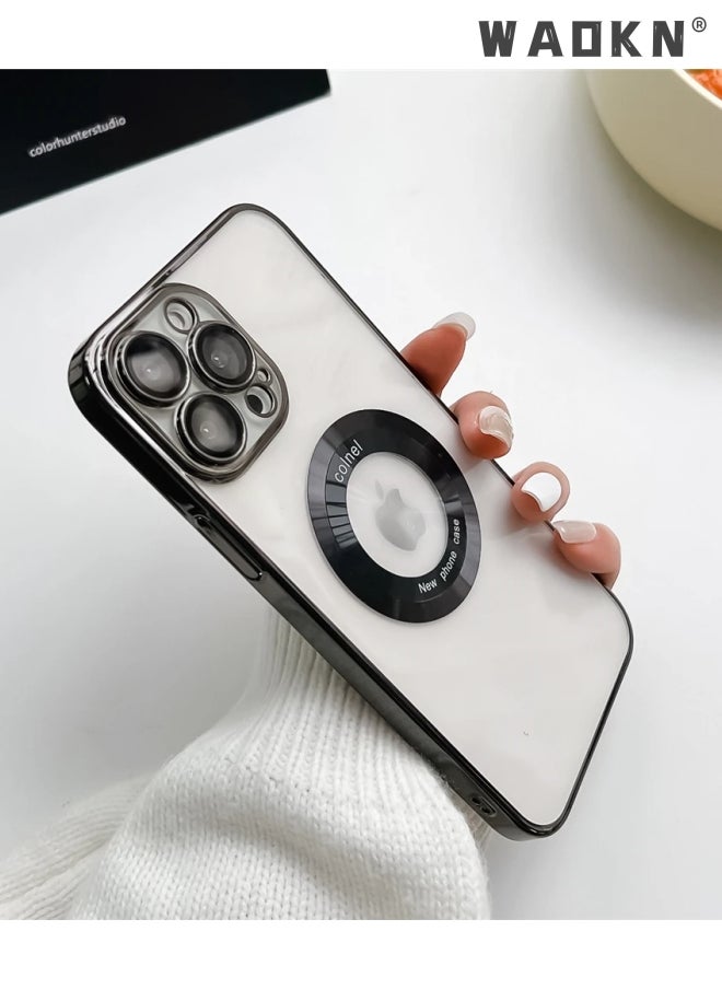 WAOKN - Electroplated Case for iPhone 15 Pro 6.1-Inch, Camera Lens Full Protection, Compatible with MagSafe Wireless Charging,Anti-Drop Shock Absorption,Shockproof Soft TPU Phone Cover - Image 1