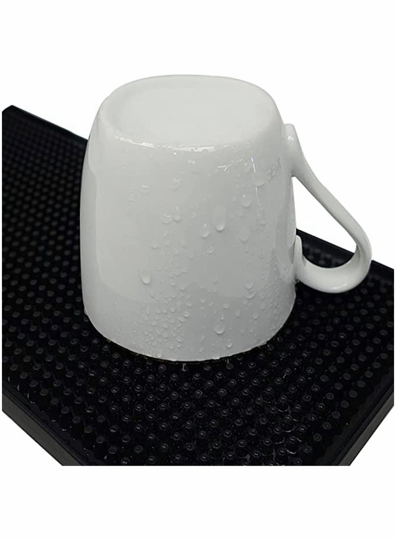 HomarKet 3Pcs Rubber Bar Service Spill Mat Coasters for Drinks Perfect for Prevent Furniture from Dirty Scratched in Home Kitchen Office Living Room Bar Use  - Image 5