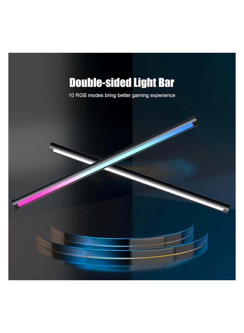 NNEWVANTE Monitor Light Bar, RGB Monitor Light Screen Light Bar, Dual Light USB Powered Monitor Lamp, LED Computer Light, No Glare, Touch Control, 3-Color Mode, PC Desk Lamps for Home Office  - Image 2