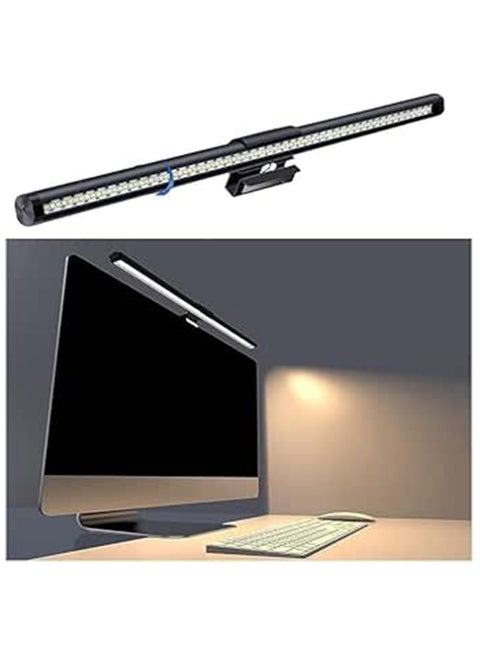 شريط إضاءة الشاشة، شريط إضاءة الشاشة RGB، شريط إضاءة الشاشة RGB، مصباح شاشة مزدوج يعمل ب USB، مصباح كمبيوتر LED، لا وهج، تحكم باللمس، وضع 3 ألوان، مصابيح مكتب الكمبيوتر الشخصي للمكتب المنزلي