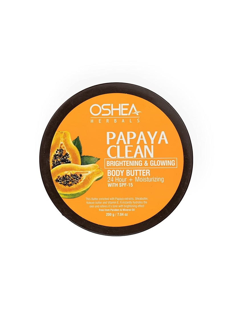 OSHEA Papaya Clean Body Butter 200 Gram - Image 1