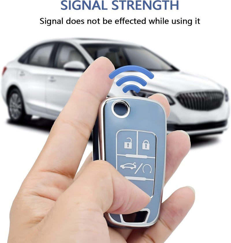 OFFCURVE Blue TPU Key Fob Cover for Chevy - Image 5