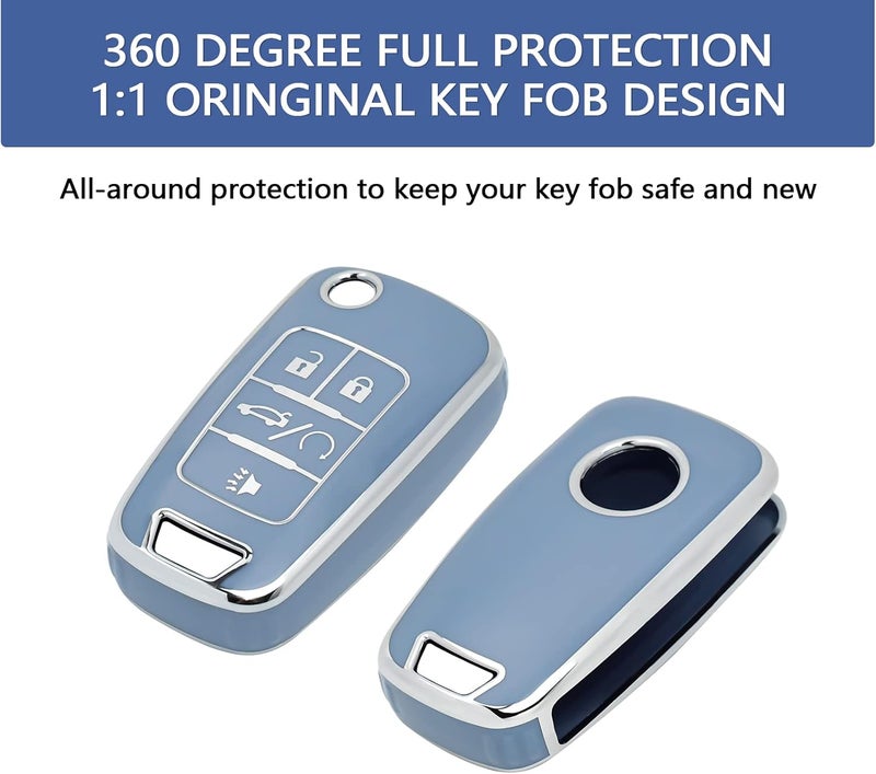 OFFCURVE Blue TPU Key Fob Cover for Chevy - Image 3