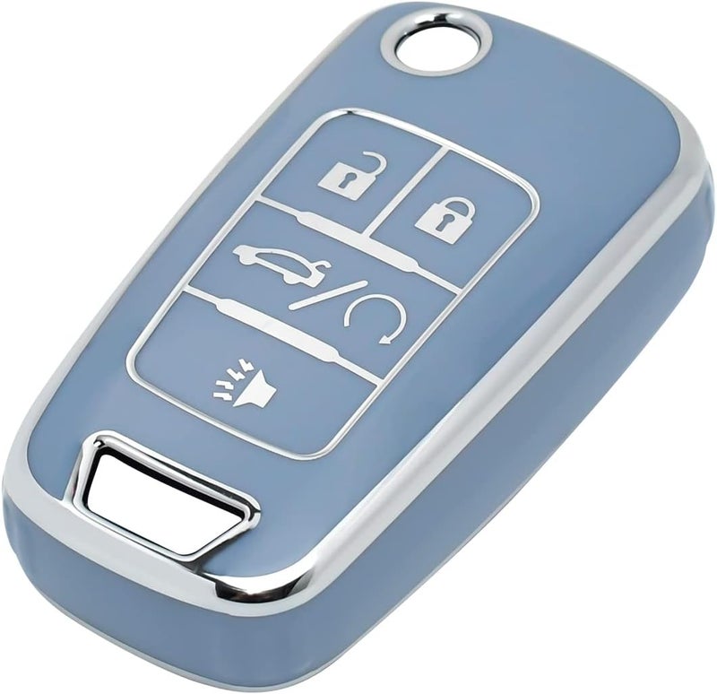 OFFCURVE Blue TPU Key Fob Cover for Chevy - Image 1