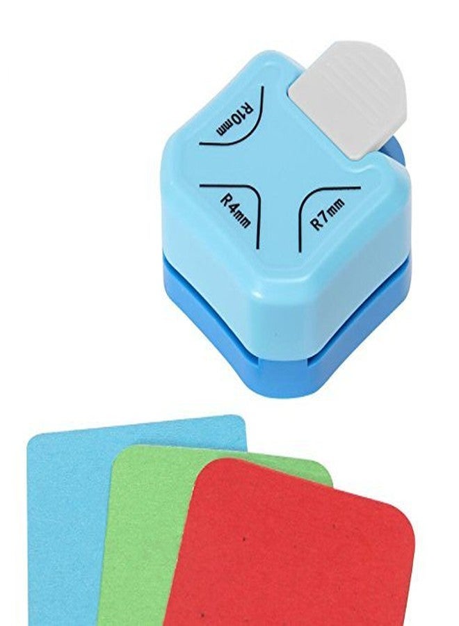 Abaj 3 in 1 Corner Punch Size R4mm, R7mm and R10mm Rounder for Paper Craft and Photo Cutter Scrap-Booking Angle - Image 1