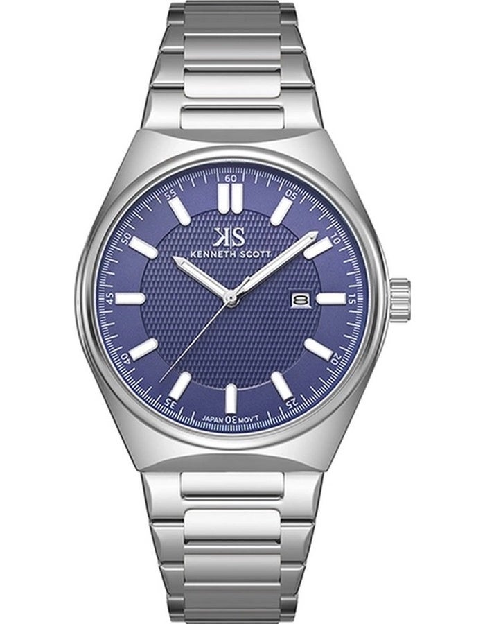 كينيث سكوت ساعة يد رجالية من الستانلس ستيل بعقارب - -  مم - Image 1