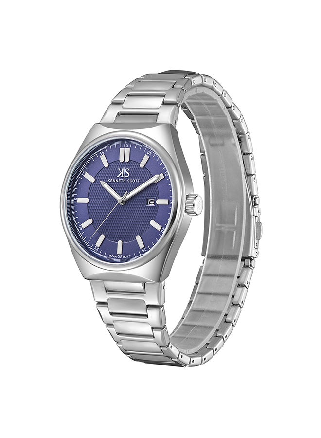 كينيث سكوت ساعة يد رجالية من الستانلس ستيل بعقارب - -  مم - Image 3