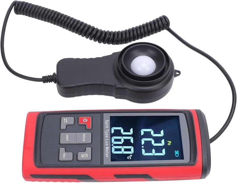 Digital Illuminance Meter 0 200000Lx Rotatable Sensor Handheld Light Detector - Image 4