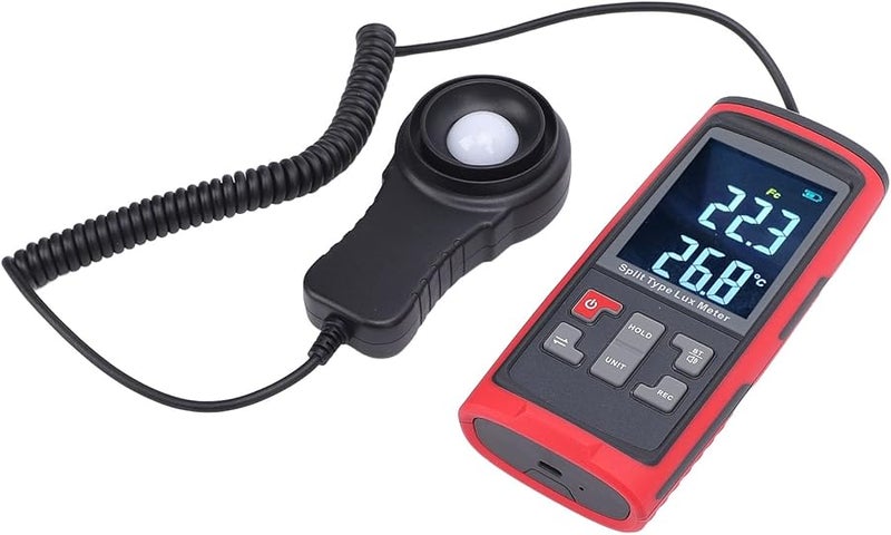 Digital Illuminance Meter 0 200000Lx Rotatable Sensor Handheld Light Detector - Image 3